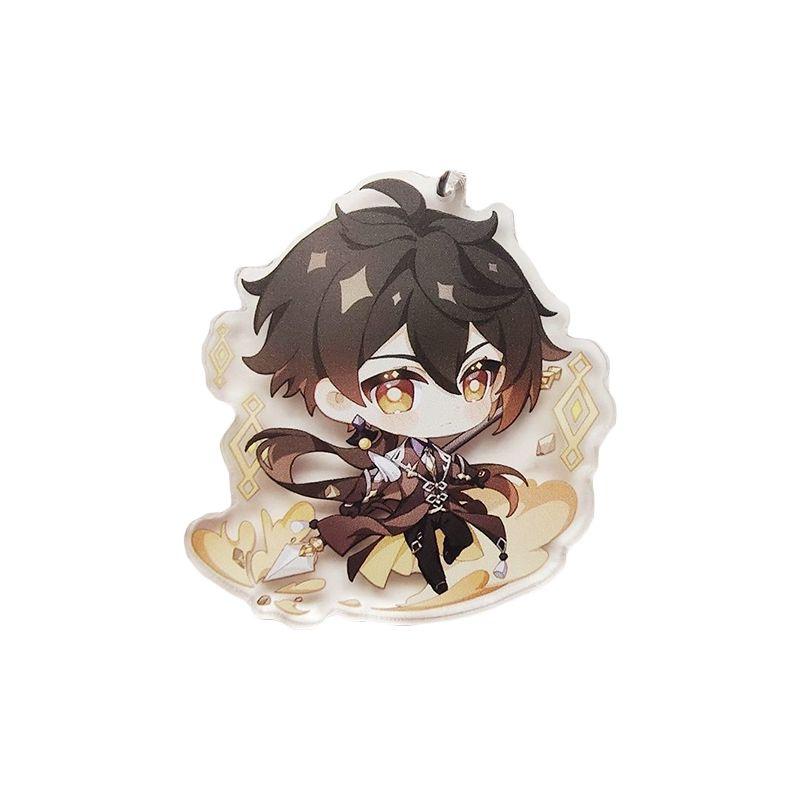 Оригинальный чехол для игрового персонажа Genshin Impact Акриловый милый брелок-шарм для фанатов