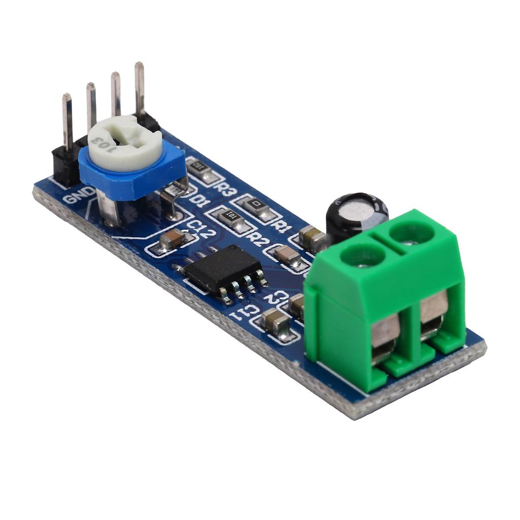 LM386 Power Amplifier Board 200 Times Gain Mono Audio Power Amplifier Module 5V 12V