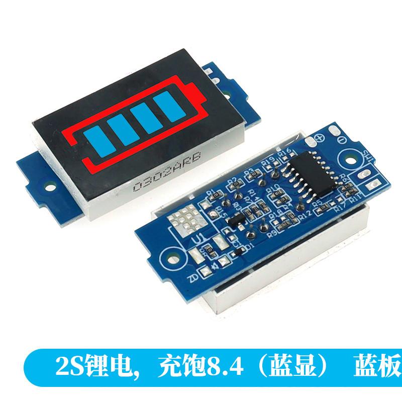 1S 2S 3S 4S Single 3.7V Lithium Battery Capacity Indicator Module 4.2V Blue Display Electric Vehicle Battery Power Tester Li-ion