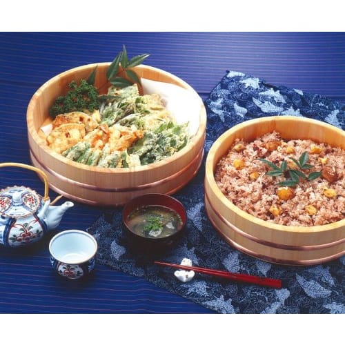 Yamako Natural Wood Sushi Rice Bowl, 36cm