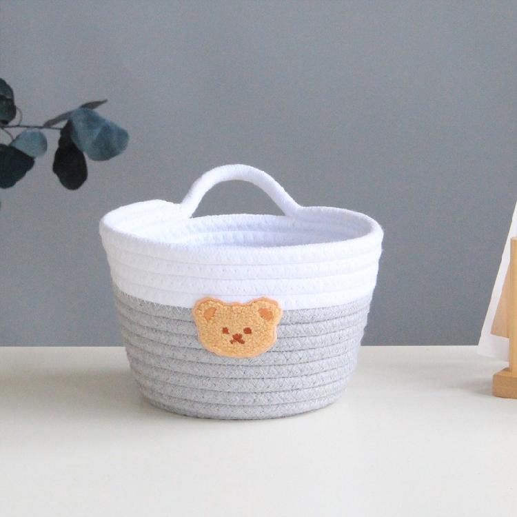 Маленькие плетеные корзины для хранения с ручками Корзина для детей Домашний декор Корзина для игрушек