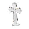 VINTORKY Glass Cross Decorative Cross Statue Christian Cross Figurine Tabletop Cross Figurine Easter Cross Sculpture Blessing