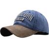 Hat Cap Vintage English Letters Cool Outdoor Casual Fashion CZ183 [White Fang] Men's (Navy)