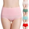 Vogue Panties For Women Underwear Breathable Underpants Abdomen Solid Hot Sale M-7XL Briefs Female Intimates High Quanlity 1PC High Waist Cotton