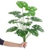 Искусственные растения Monstera Deliciosa, 18 головок, реалистичный домашний офисный стол, центральная часть, искусственные листья, искусственная зелень, украшение для дома и улицы