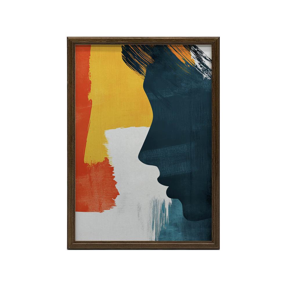 Peace Profile Peace Profile, 40X50 Cm, Black Aluminum Frame, 230 Gsm Matte Paper