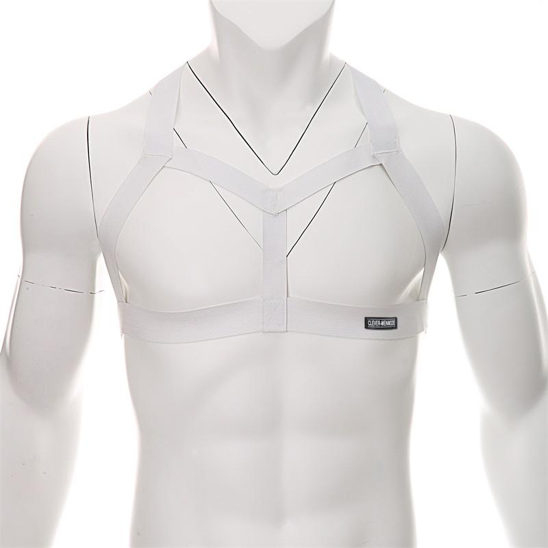 Male Lingerie Harness Men Fetish Bondage Sexy Body Chest Straps Hollow Out Clothing Hombre Arnes Shoulder Costume