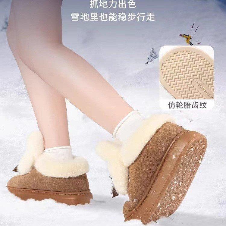 Женские тапочки из хлопка с каблуком-мешком, 2024 г., популярная офисная обувь из бархата, утепленная, морозостойкая и теплая, для женщин