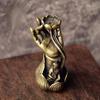 Copper Backflow Incense for Burner Buddha Hand Lotus Incense Base Elegant Incense Holder for Home Yoga Aromatherapy Relaxation