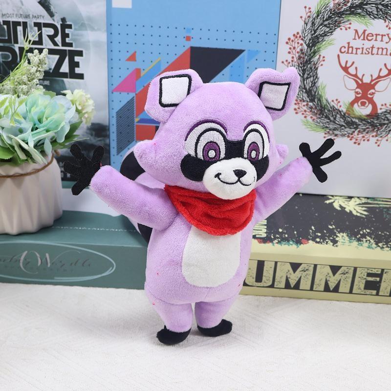 Horror Game Rambley Indigo Parks Plush Toy Stuffed Dolls Animal Macaws Mollys Fings Leon Rambley Raccoon Plush Mascot Soft Toy