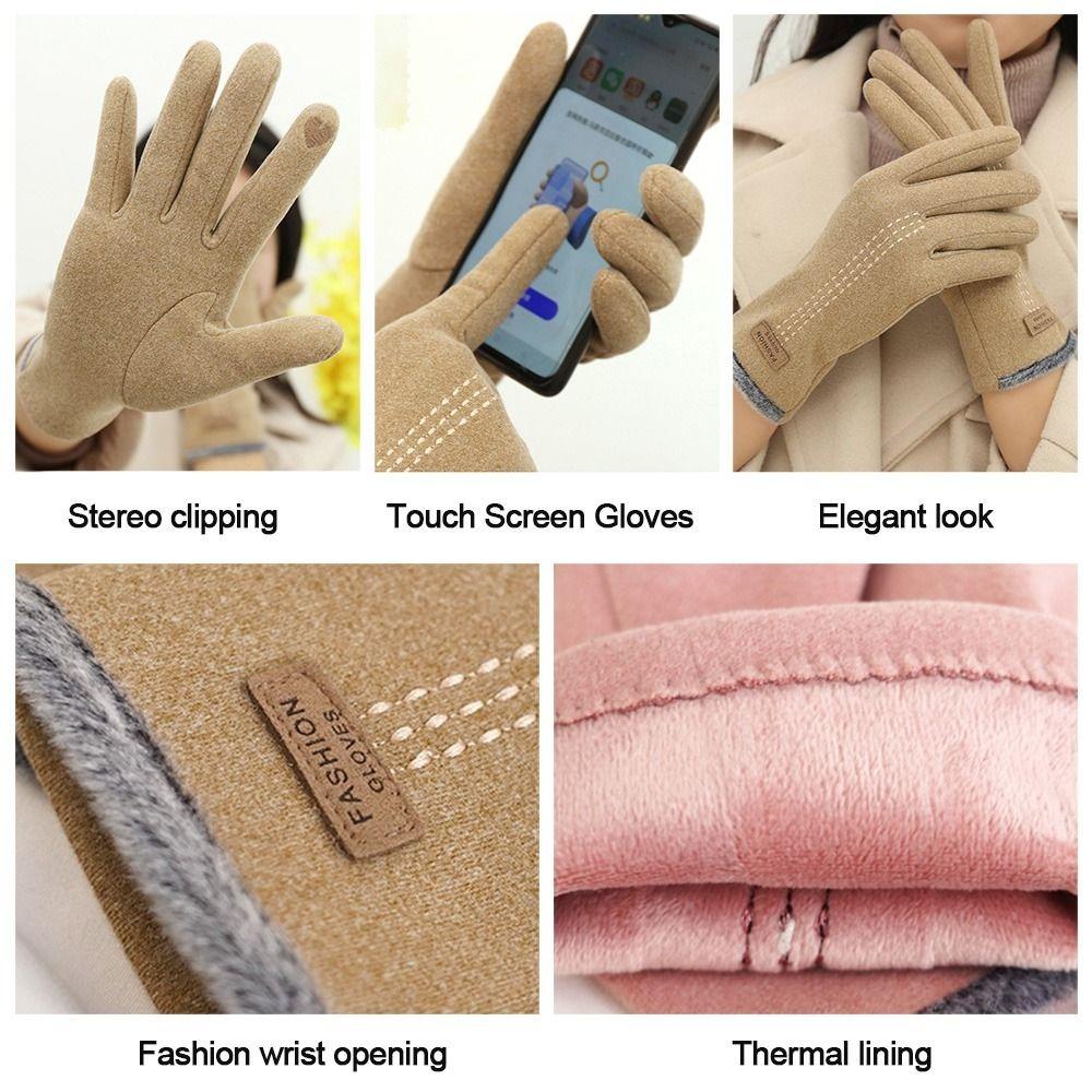 Warm Winter Gloves Touchable Screen Driving Mittens Hot Sale Skiing Gloves  Cycling Driving