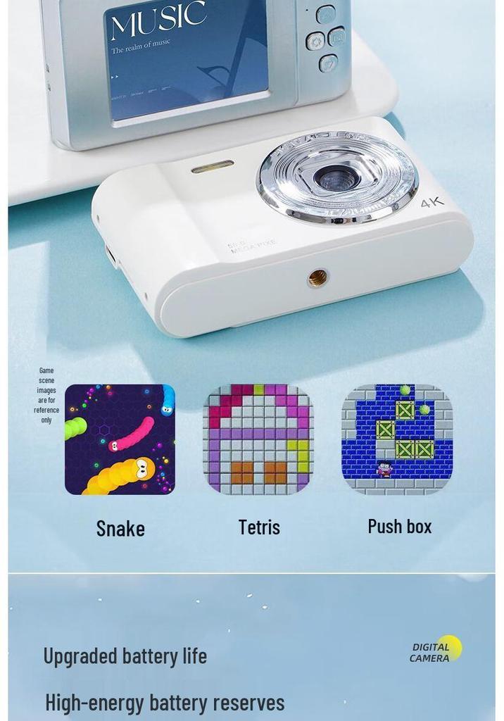 Retro High-Pixel CCD Digital Camera for Students and Travelers, Portable Beauty D01