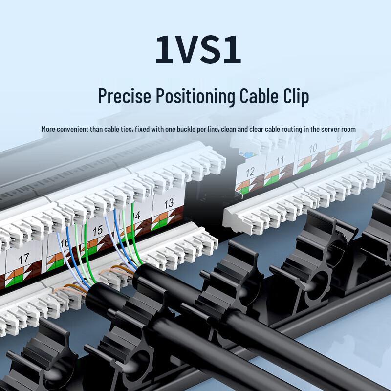 UNITEK Cat6 Gigabit 24-Port 1U Rackmount Patch Panel