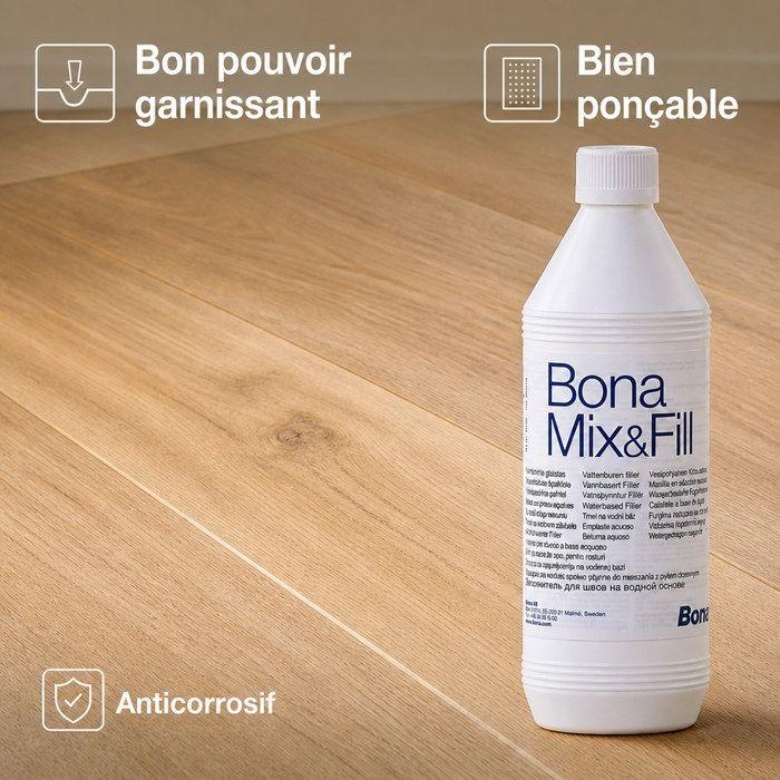 Mastic à bois, Mastic pour parquet, Pâte à bois, Joint parquet, 1 Liter