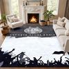 Esporte Clube Bahia Carpet Door Mat for Living Room or Bedroom Protective Mat Under Chair Office Decoration Christmas Gift Birthday Present
