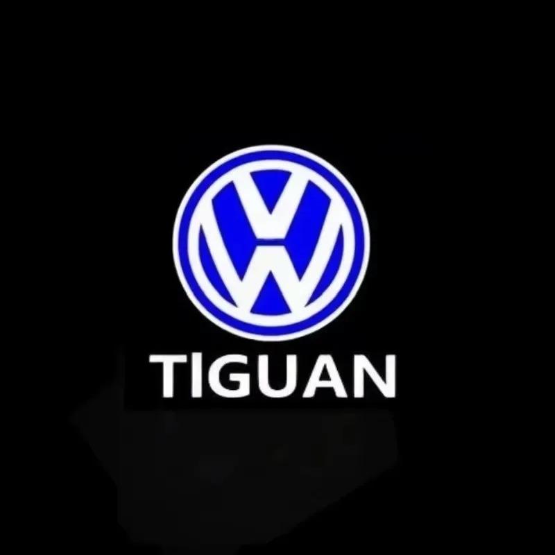 2/4PC Car Door Logo Welcome Light LED Laser Projector For Volkswagen VW Golf Variant B8 New Passat Touareg Phideon Tiguan CC Eos RJ4