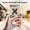 Hard To YellowPhone Case for Huawei Mate 40 Pro, Ultra-Thin Fully Transparent Borderless Hard, Shockproof Simple Design for Women And Me