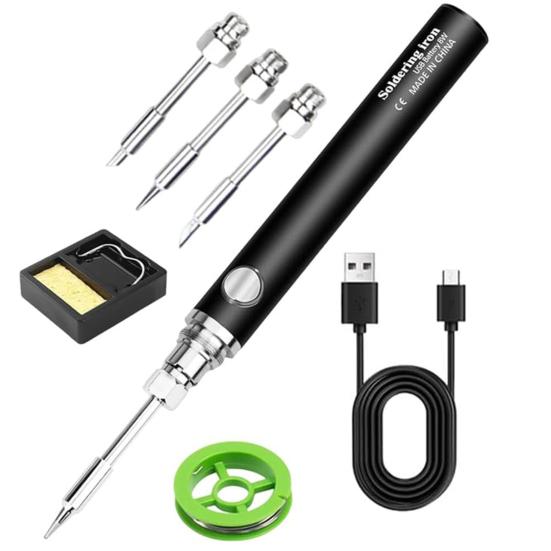 Wireless Soldering Pen Fast Heating 3-speed Temperature Adjustable Cordless USB Rechargeable Portable Soldering Iron