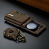 Многофункциональный кожаный чехол-кошелек для карт Samsung Z Flip 6 5 4 3 5G Crossbody Lanyard Phone Bag для Galaxy Z Flip6 Flip5 Flip4