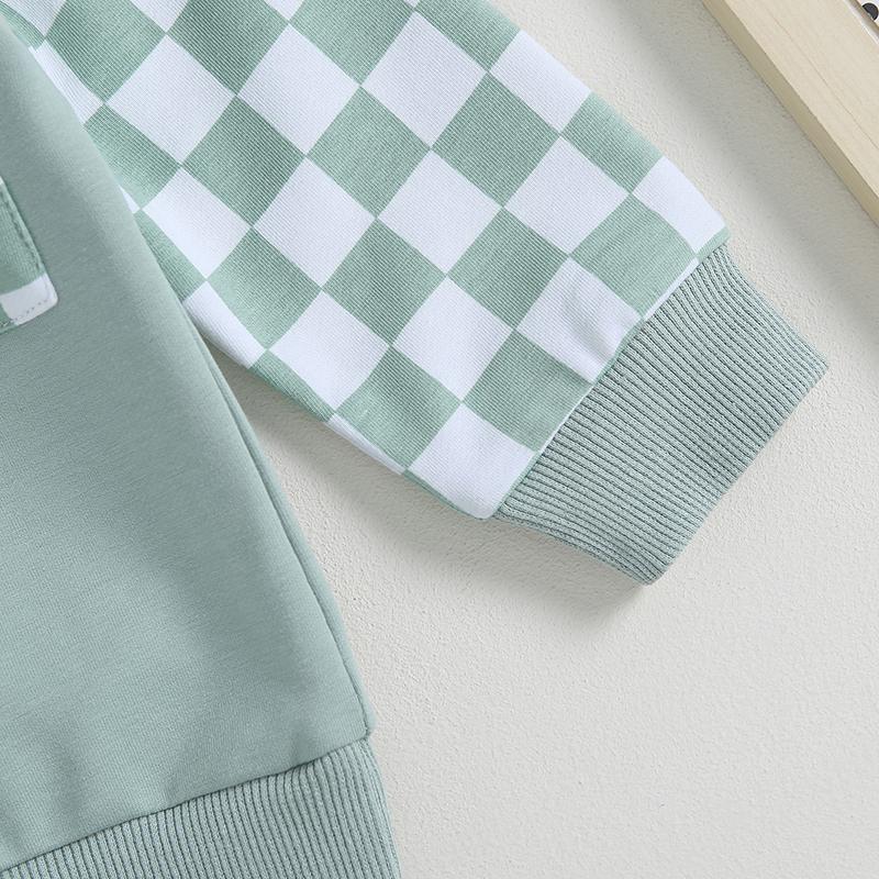 Одежда для маленьких мальчиков, одежда для детей 6, 9, 12, 18, 24 месяцев, 3 лет, комплект брюк, лоскутная толстовка с принтом, свитер с буквенным принтом, осенне-зимняя одежда