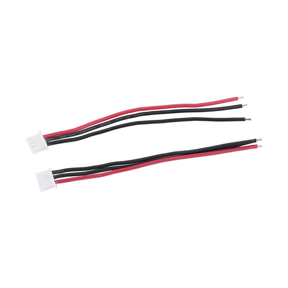 10pcs 10cm 22AWG 2-6S Balance Charger Connector Silicone Cable Adapter Plug