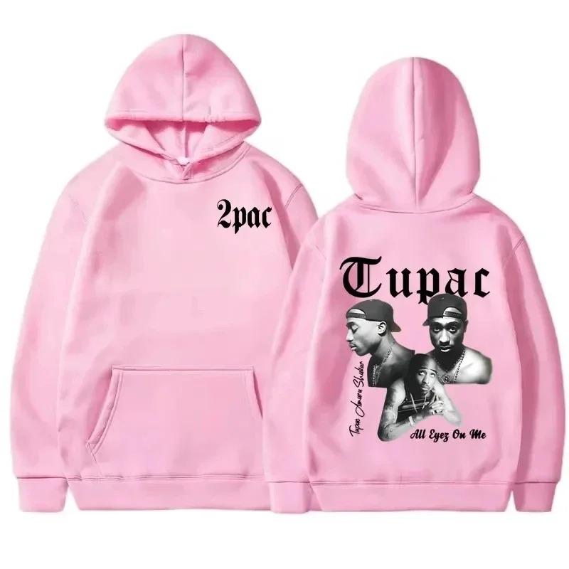 Худи с изображением рэпера Тупака 2pac Мужское и женское Спортивная одежда Унисекс Худи Модный Принт с буквами Хип-Хоп Спортивная одежда Повседневное