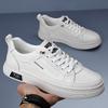 Personality Casual Leather Shoes for Men Lace-up Fashion Sneakers Classic Male Walking Shoes Tenis Masculino Man Vulcanize Shoes
