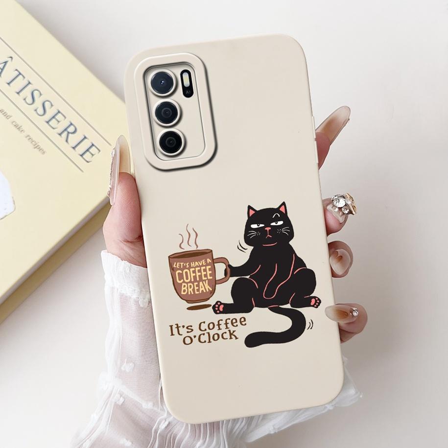 For OPPO A16 Case CPH2269 Shockproof Cover Popular Flower Matte Coque For OPPO A16S A54S CPH2271 CPH2273 Phone Cover A 16 S Capa