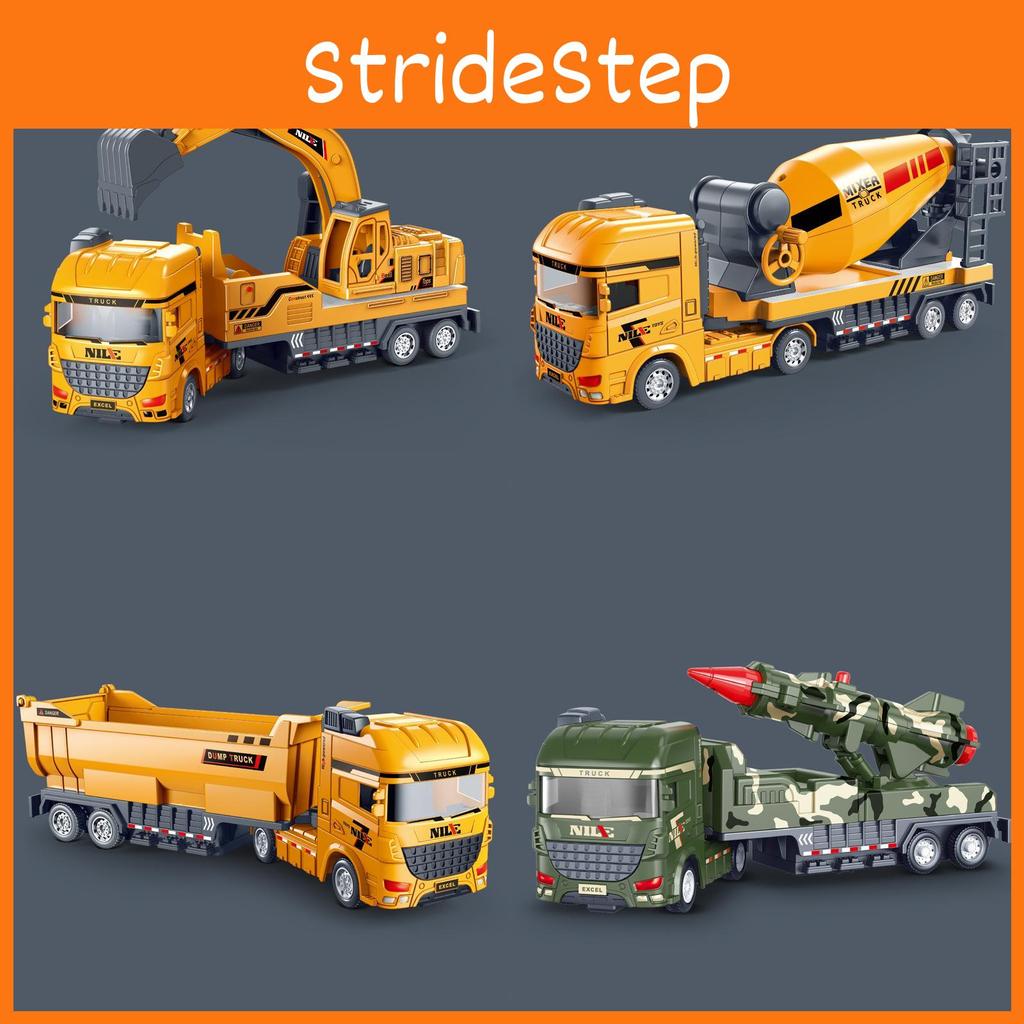 Childrens Inertia Large Construction Toy Vehicle Moveable Parts Play Imaginative