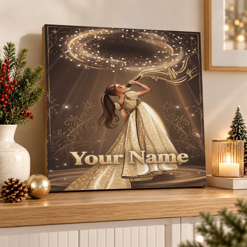 Ariana Grande Custom Name Text 5D Diamond Painting Kit DIY Full Drill Diamond Art Decoration