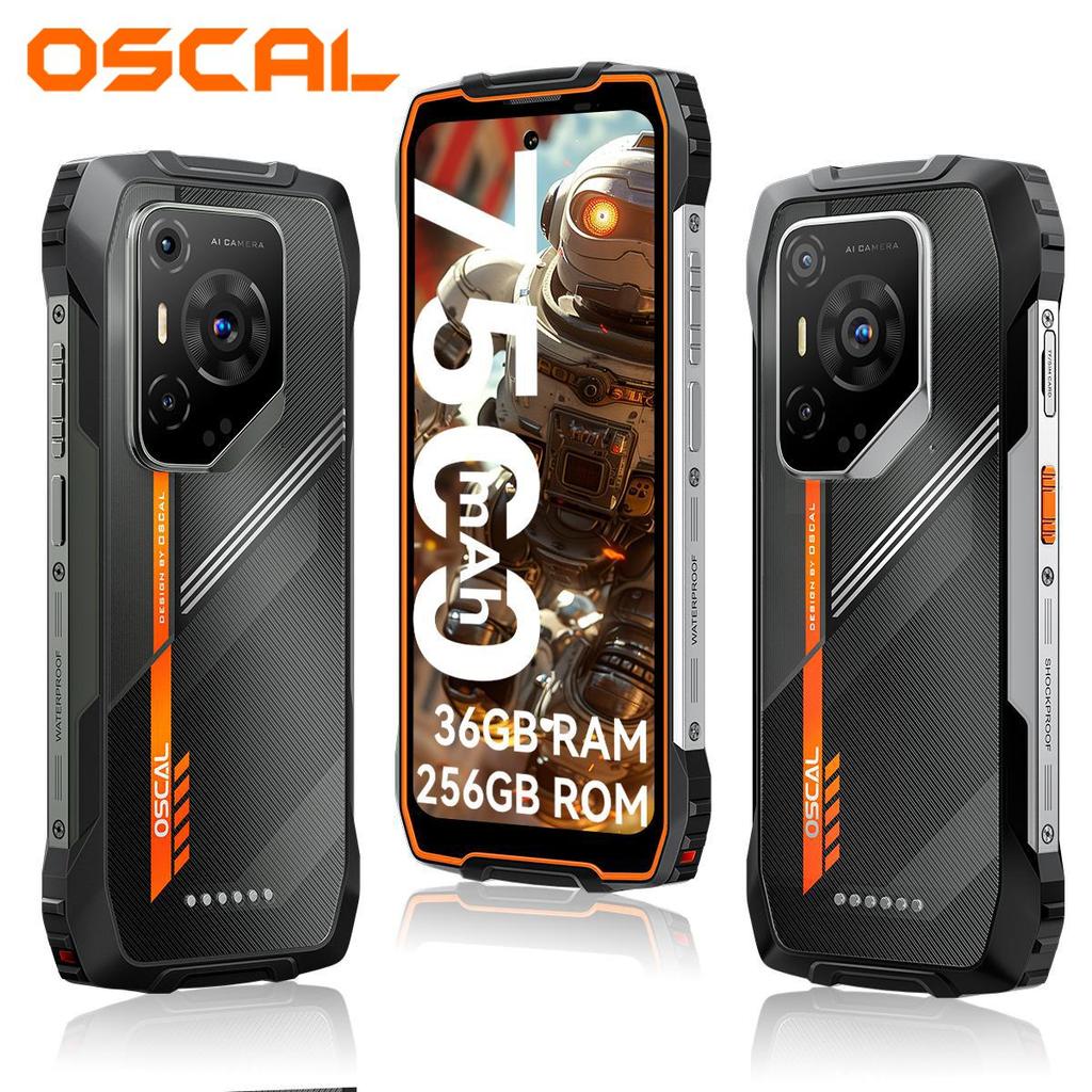 Blackview OSCAL PILOT 3 AI Android 15 5G Rugged Smartphone 6.78 Inch 2.4K 120Hz 12GB 256GB Mobile Phone 7500mAh