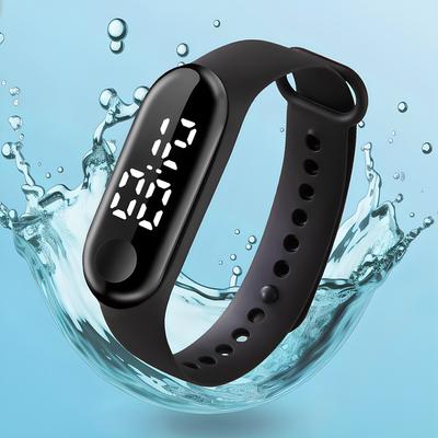 Zephyrzen Lightweight LED Digital Waterproof Sports Wrist Watch Band Type