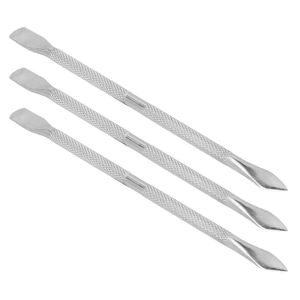 3 шт. Пушер для кутикулы из нержавеющей стали, набор для удаления кутикулы, инструмент для маникюра
