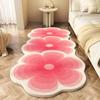 Flower Cycle Bedside Plush Floor Mat Fluffy Soft Carpets for Living Room Modern Nordic Bedroom Decor Carpet Thick Anti-slip Rug