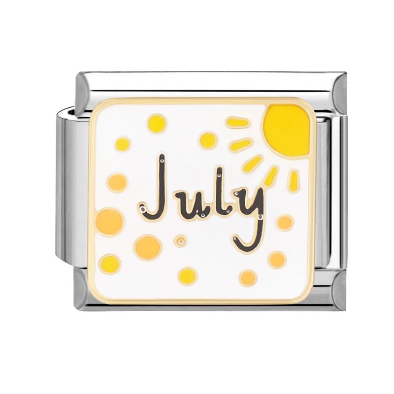 Модные цветы Глаза дьявола Сердце Бабочка Вишня Итальянские шармы из нержавеющей стали Подходят для браслета 9 мм Циркон DIY Изготовление Подарки