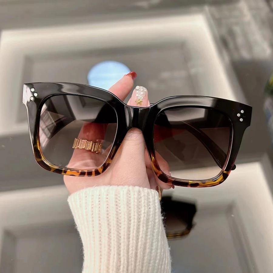 Square Sunglasses Women Men Vintage Designer Fashion Sun Glasses Female Male Brand Mirror Driving Frame Punk