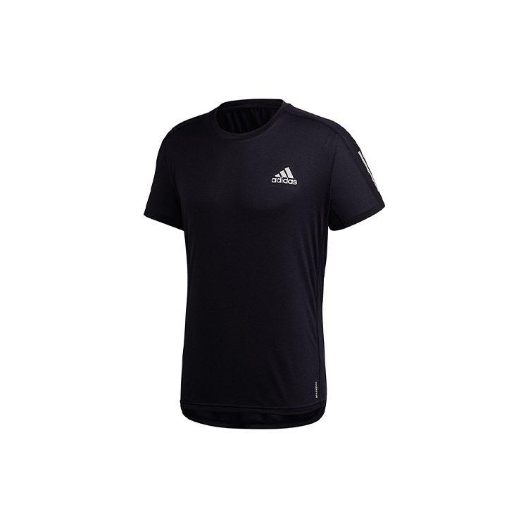 adidas Футболки Мужские Черные С Круглым Вырезом Умеренный Прямой Крой GC7873