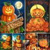5D Diy Diamond Painting Pumpkin Halloween Gift Cross Stitch Kit Full Drill Embroidery Mosaic Art Picture Of Rhinestones Decor