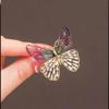 Fashion Butterfly Brooch High Quality Brooch Exquisite Rhinestone Acrylic Pin Clothing Accessories
