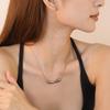 Minimalist Fashion Irregular Pendant Necklace Stainless Steel Daily Gentle Wear INS Jewelry for Girls Accessories Birthday Gift