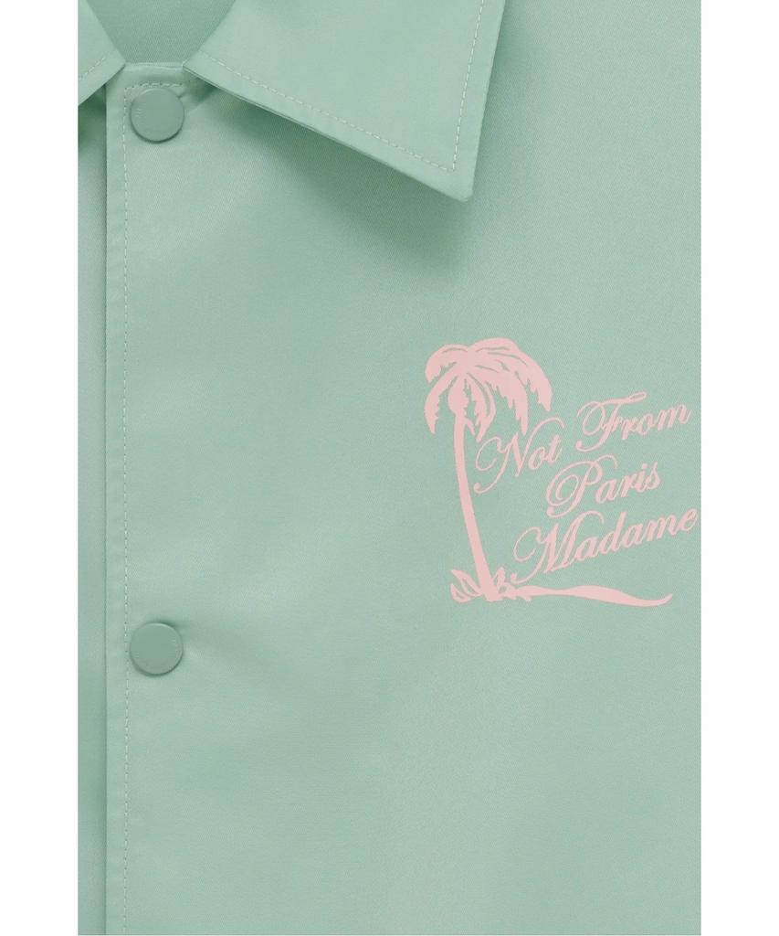 Drole De Monsieur Slogan Palm Tree Nylon Jacket Veste Slogan Palmier D0Jam26114Grl
