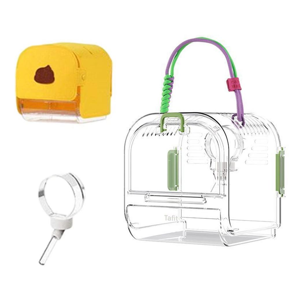 Portable Travel Hamster Carrier Breathable Small Animal Carry Case Outdoor Hamster Box  Ferrets