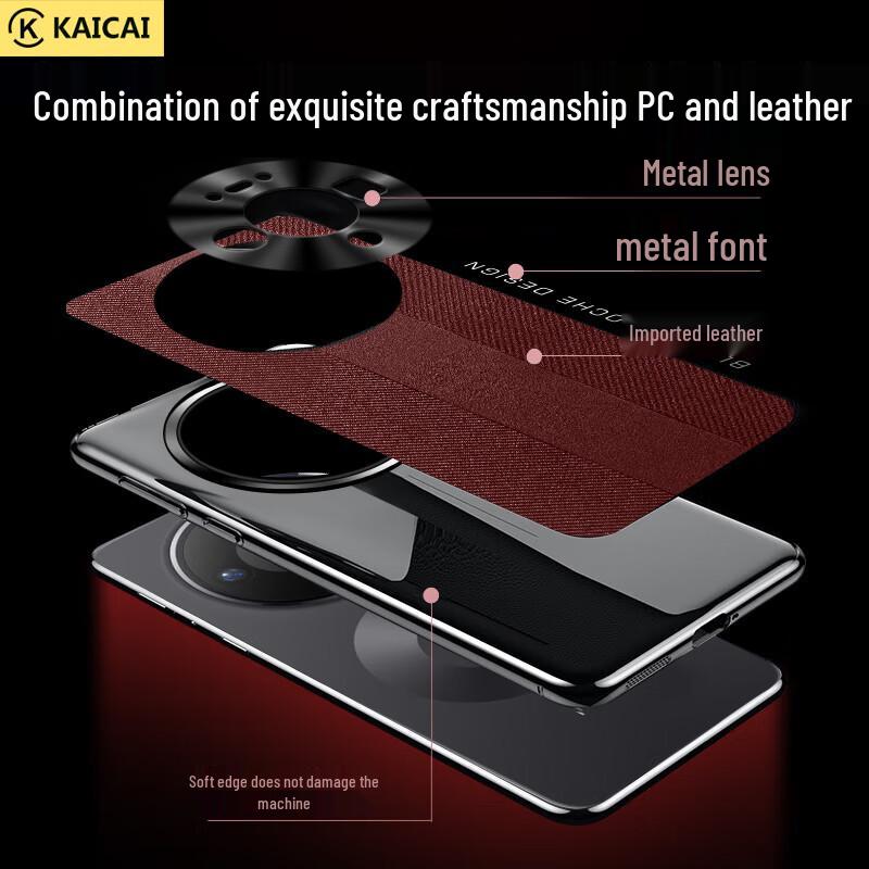KAI CAI Light Luxury Leather Full-Wrap Case for Huawei Mate 80/80 Pro