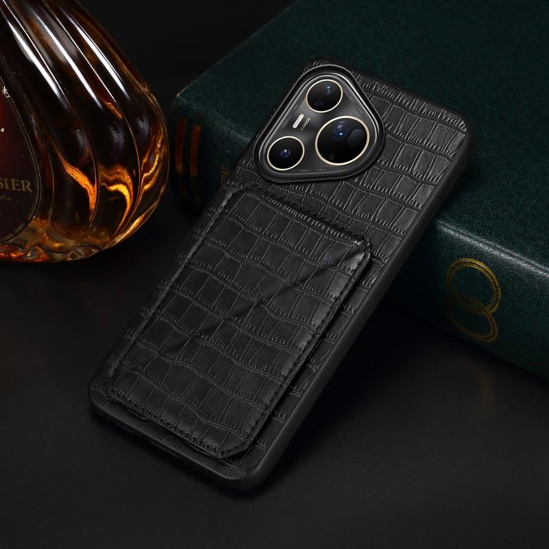 Slim Flip Phone Case With Card Slot Kickstand Pura 80 Ultra Pro P70 Mate70 Series Anti-Drop PU Leather Cover