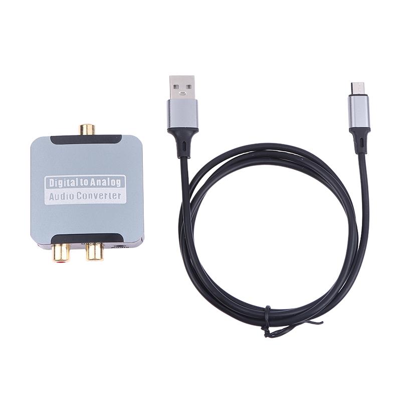 Digital To Analog Converter Dac Audio Optical Toslink Spdif Coaxial Input To L/R 3.5Mm Rca Jack Headphone Amplifier Output