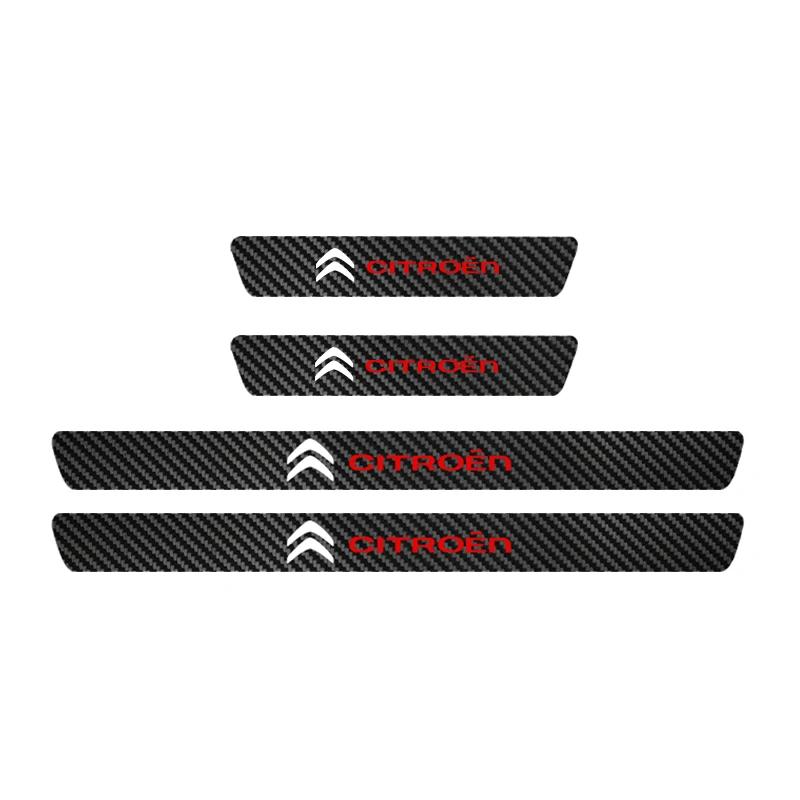 ATU4 Car Door Handle Protective film Carbon fiber Door Door Threshold Anti-scratch Sticker For Citroen C3 C4 DS4 C5 C5X C-Quatre