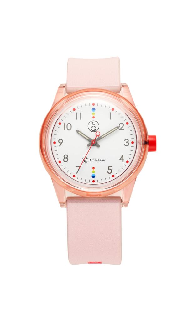 And Cue Smile Watch Pink [Cue Solar] R02A-001VK Women's