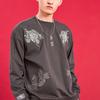 Свитшот Li Ning из коллекции спортивной моды, унисекс, цвет черный эбен, AWDQ929-2