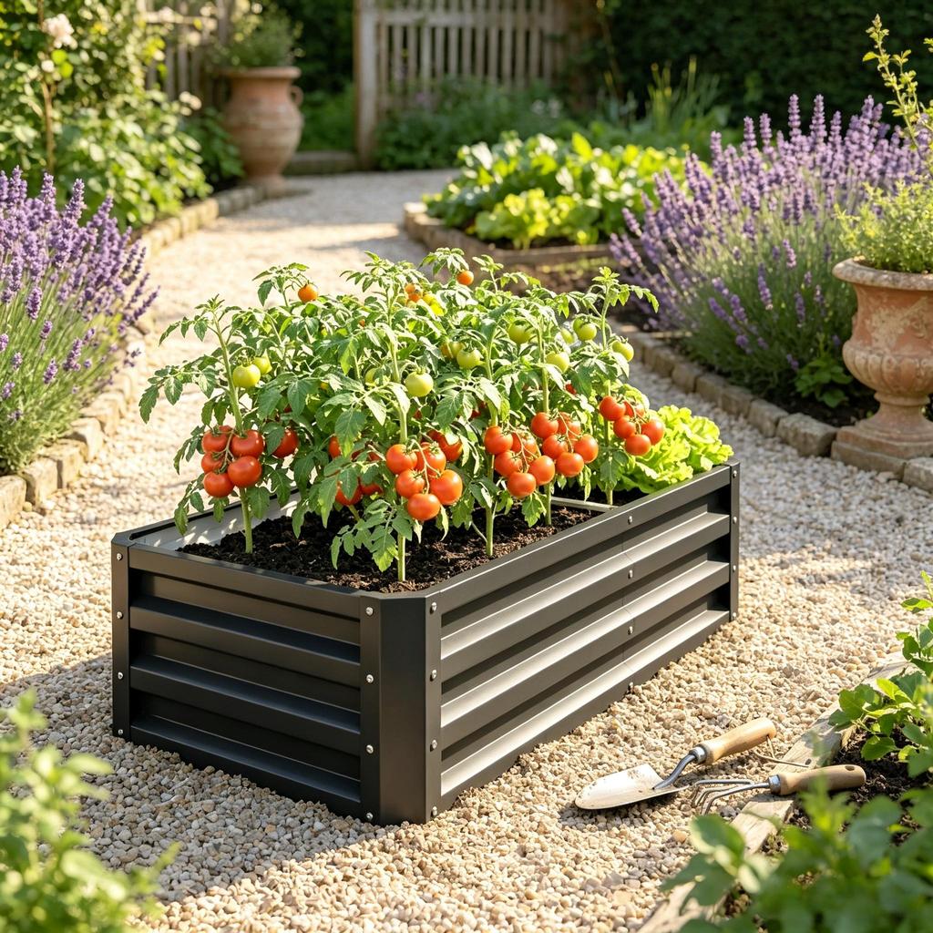 Modern Garden Box, Functional Planter, High-Quality Raised Bed (only with garden box)