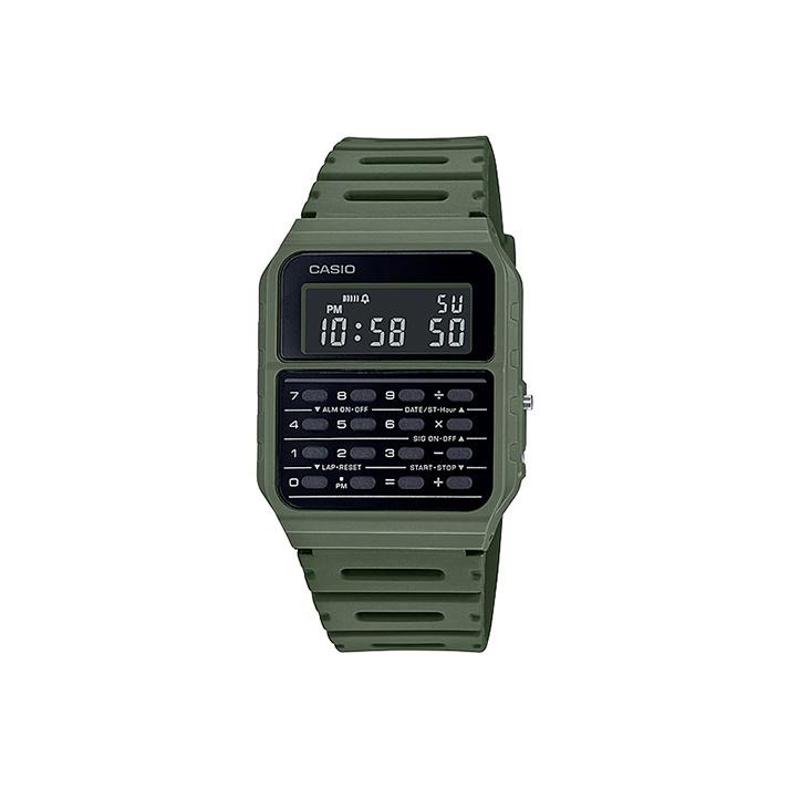 Casio G-Shock Серия Youth Data Bank Модный тренд ЖК-дисплей Многофункциональные Кварцевые часы Ремешок из смолы Мужские часы Черный CA-53WF-3B